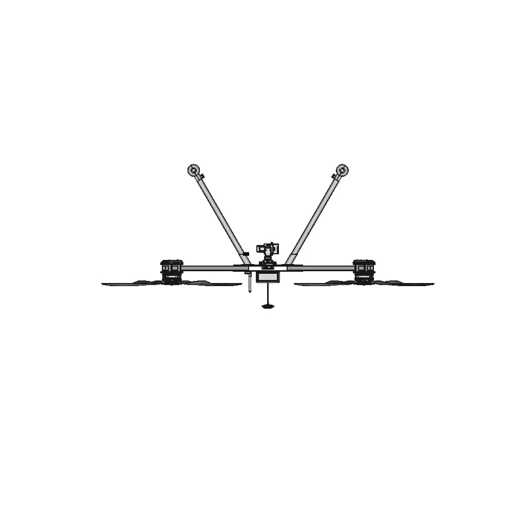 1 Kg Payload-1Hour Flight Time Quadcopter Drone | 3D Engineering Design File_270_0_degree_snapshot