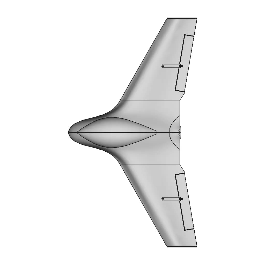Fixed Wing Uav/ Fixed Wing Drone - Standard Mechanical Component_0_0_degree_snapshot
