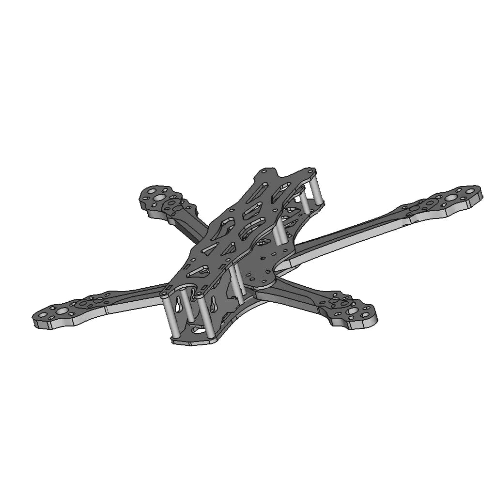 Apexdc 5'' Drone Frame - Standard Mechanical Component_60_30_degree_snapshot