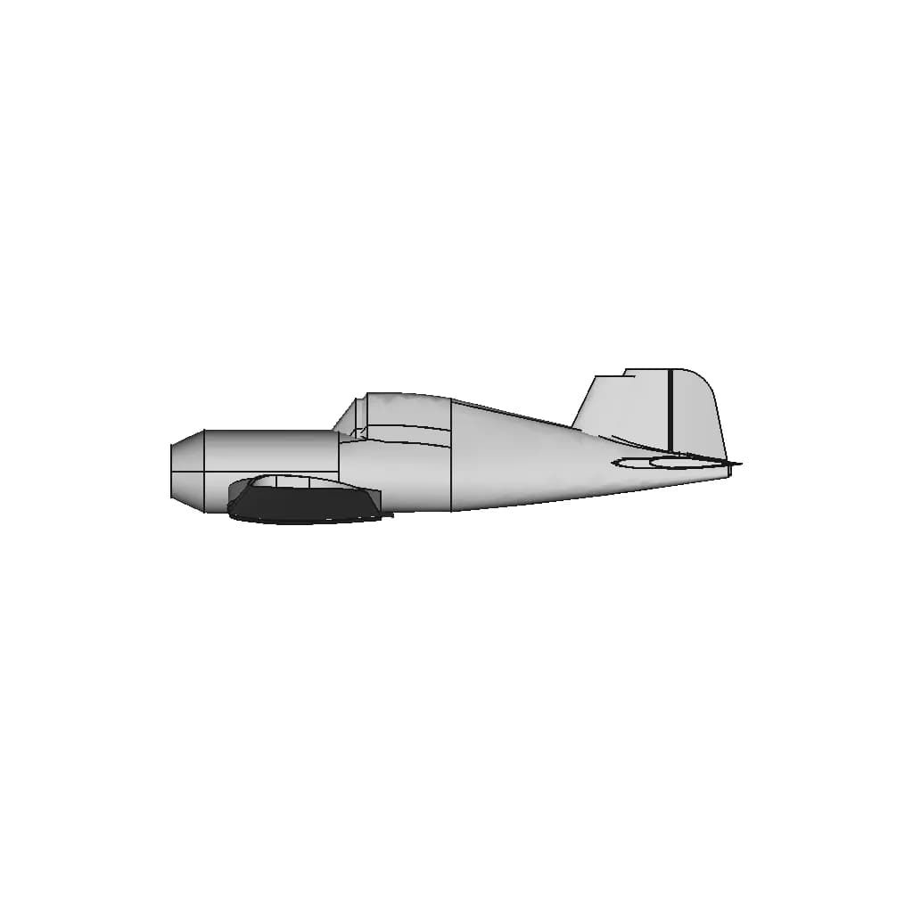F4U Corsair | 3D Engineering Design File_0_270_degree_snapshot