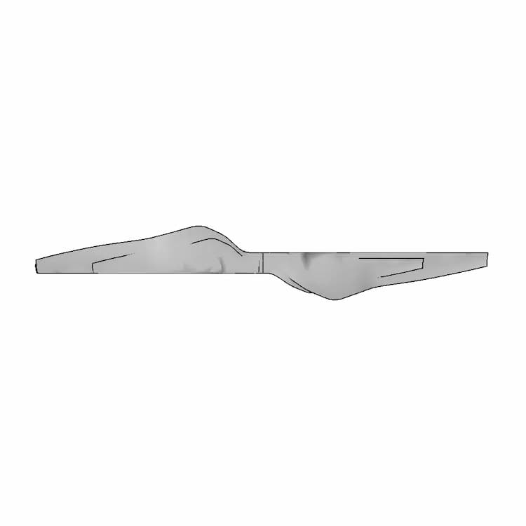 Kde-Cf305-Dp Propeller Blades, 30.5" X 9.7, Dual-Edition Series (Cw/Ccw Pair) | 3D Engineering Design File