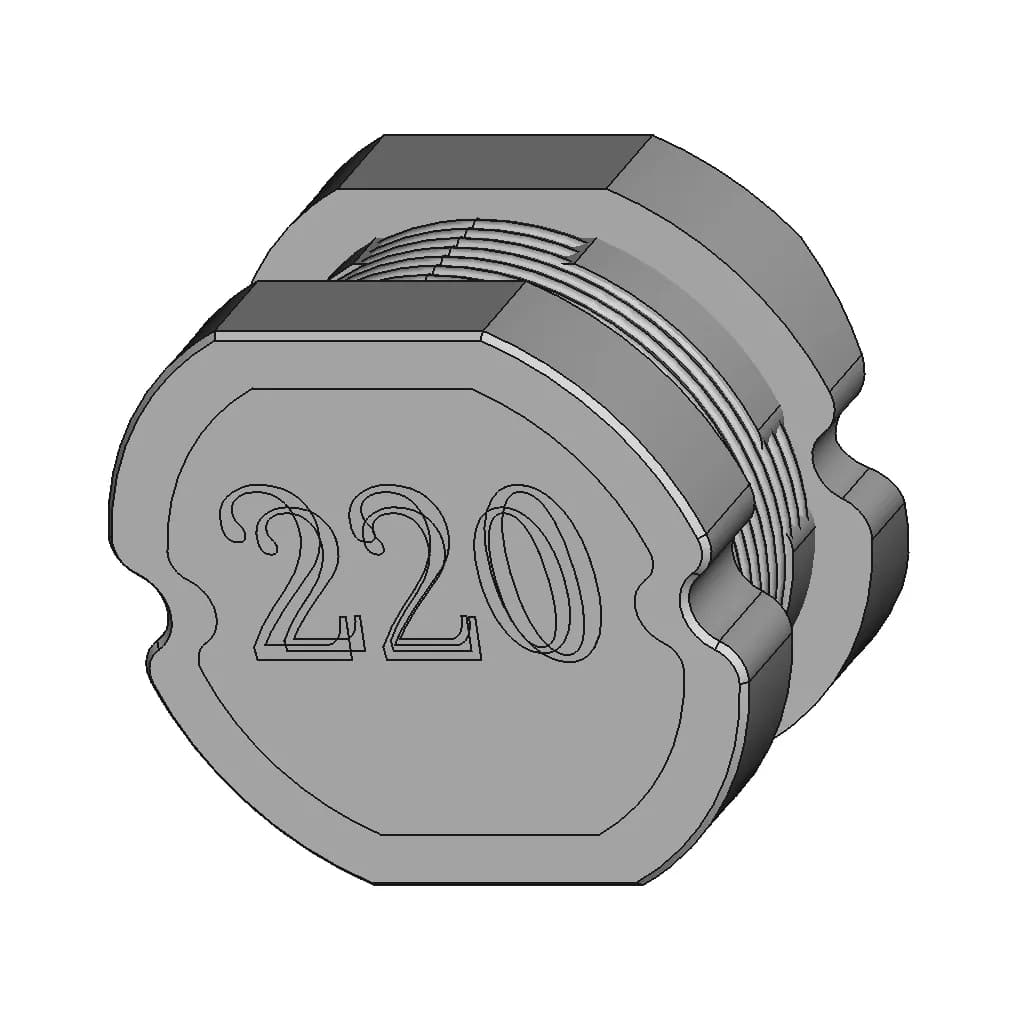 Pd1054 Smd Power Inductors - Downloadable CAD Representation_60_30_degree_snapshot