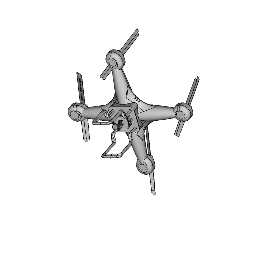 Drone | High-Quality CAD Model_60_30_degree_snapshot