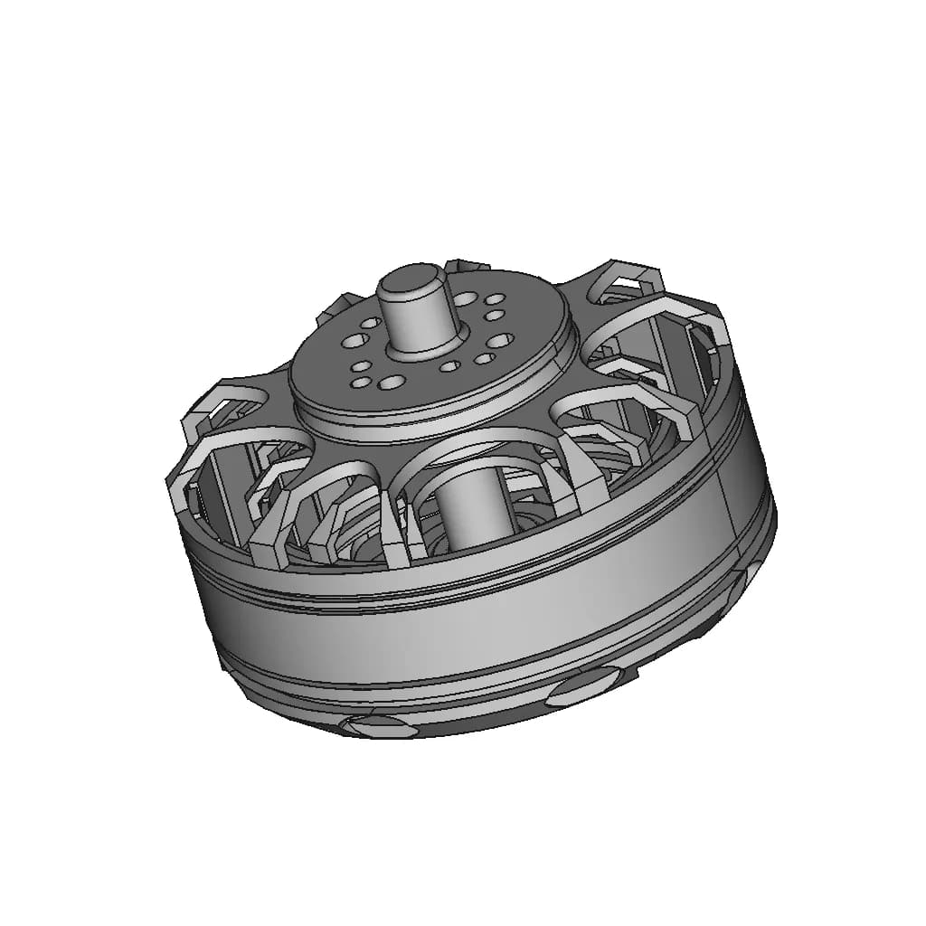Kde7208Xf-135 Brushless Motor | High-Quality CAD Model_60_30_degree_snapshot