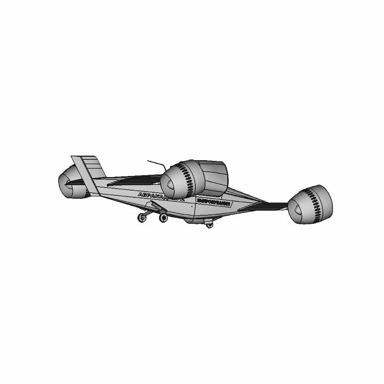 Tiltrotor "Abracadabra" - 4 Impellers | High-Quality CAD Model