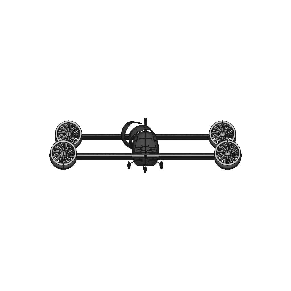 Tiltrotor "Abracadabra" - 4 Impellers | High-Quality CAD Model_0_270_degree_snapshot