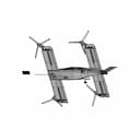 Tiltrotor "Krakozyabra" - 4 Propellers - Downloadable CAD Representation_60_30_degree_snapshot