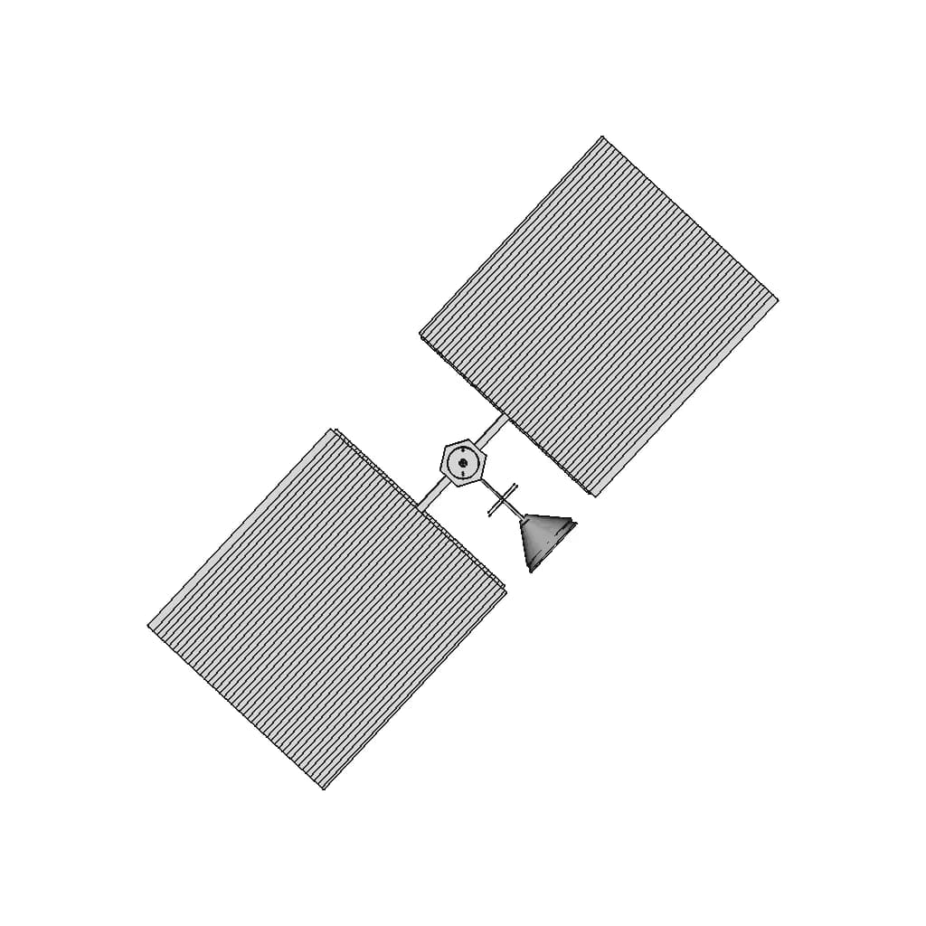 Artificial Satelite - Downloadable CAD Representation_270_0_degree_snapshot
