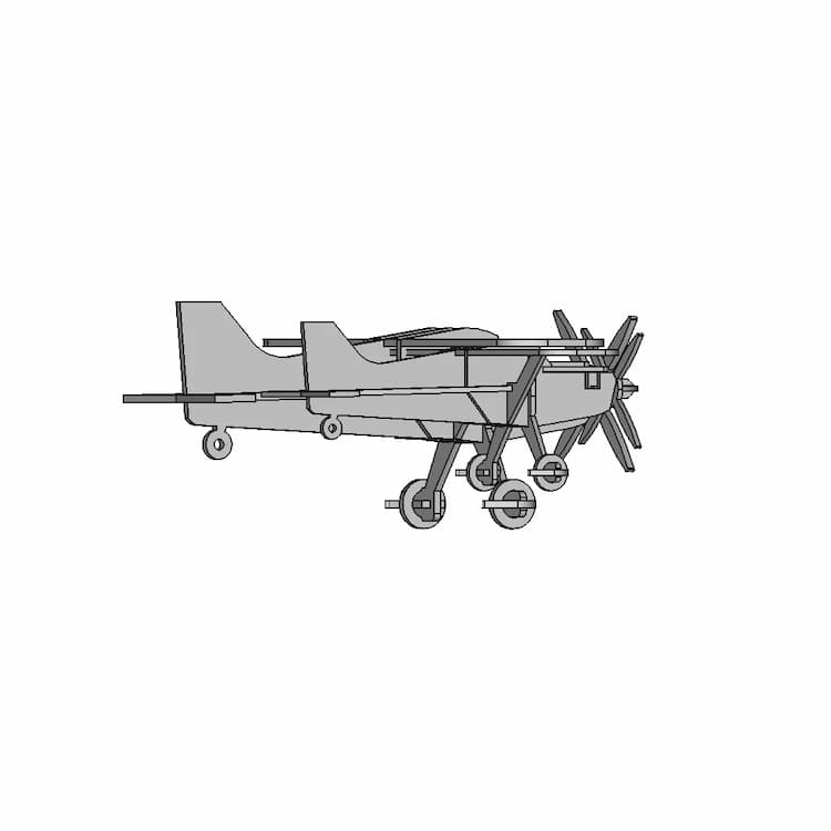 Airplane (Kukuruznik) | High-Quality CAD Model