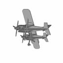 Airplane (Kukuruznik) | High-Quality CAD Model_60_30_degree_snapshot