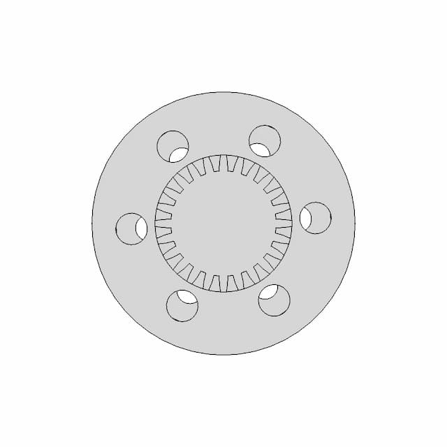 Gear Shaft M26 With Counter Sunkhole | 3D Engineering Design File