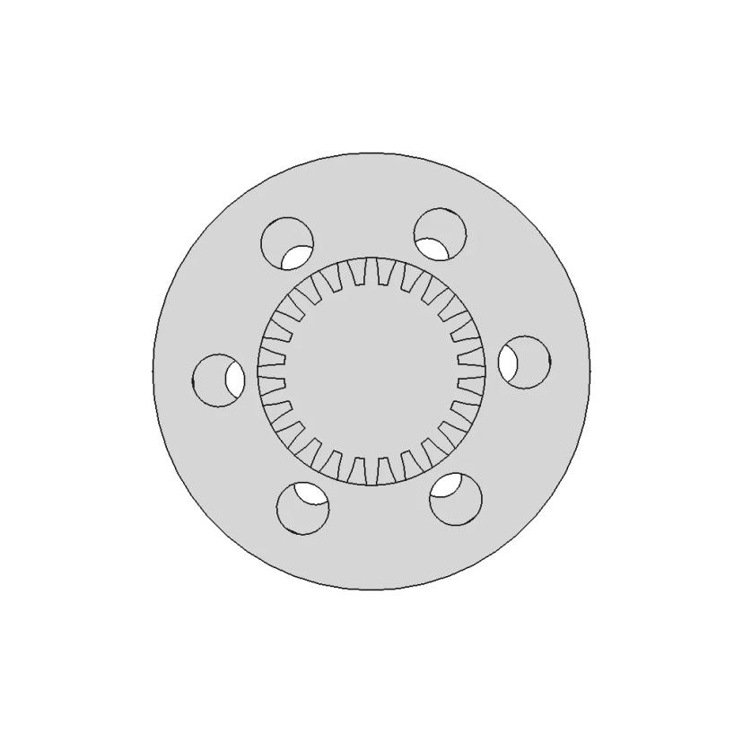 Gear Shaft M26 With Counter Sunkhole | 3D Engineering Design File