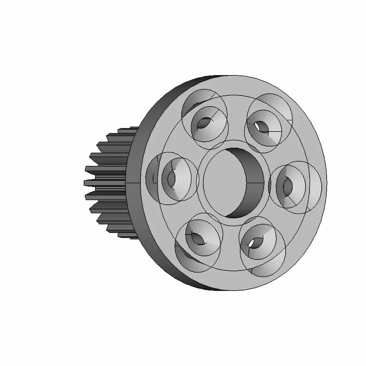 Gear Shaft M26 With Counter Sunkhole | 3D Engineering Design File