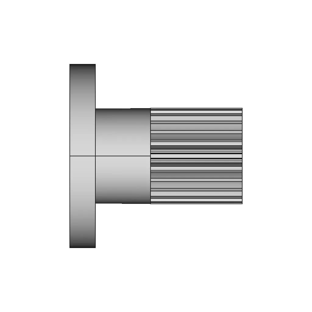 Gear Shaft M26 With Counter Sunkhole | 3D Engineering Design File_0_270_degree_snapshot