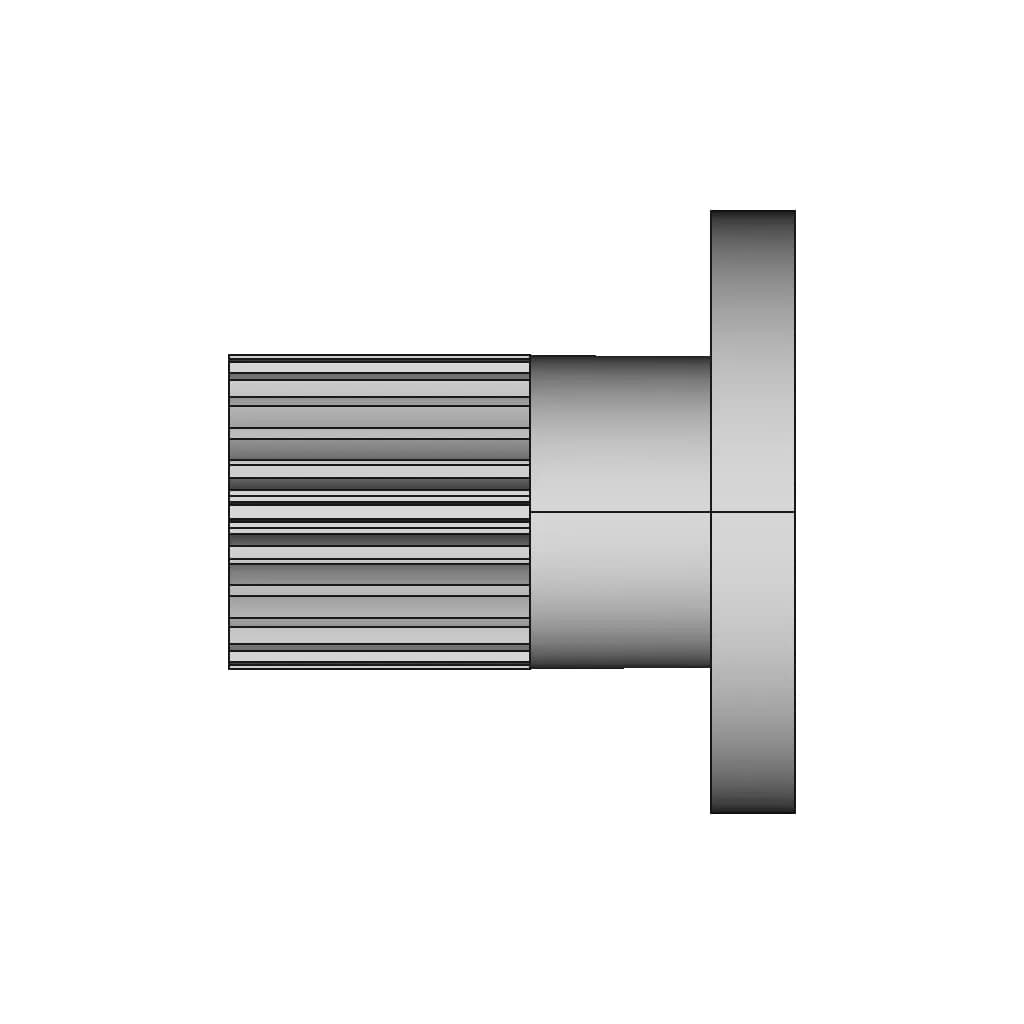 Gear Shaft M26 With Counter Sunkhole | 3D Engineering Design File_0_90_degree_snapshot