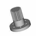 Gear Shaft M26 With Counter Sunkhole | 3D Engineering Design File_60_30_degree_snapshot