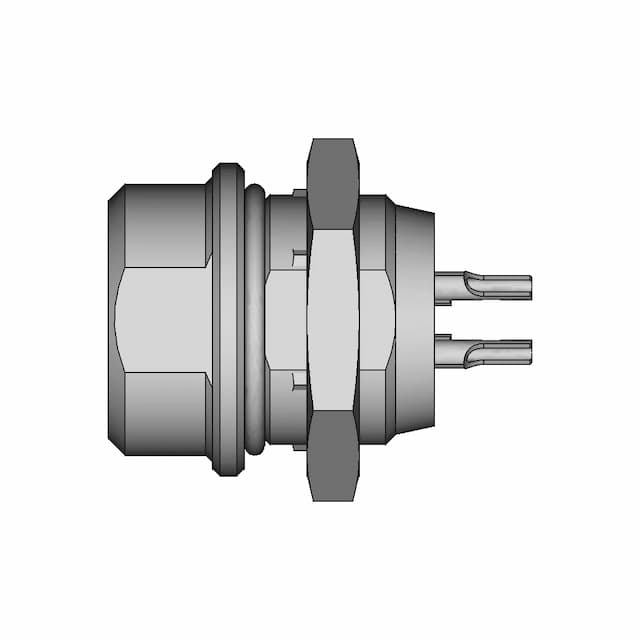 Gx12 Aviation Connectors 2,3,4,5,6 And 7 Pin | High-Quality CAD Model