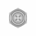 Gx12 Aviation Connectors 2,3,4,5,6 And 7 Pin | High-Quality CAD Model_0_270_degree_snapshot
