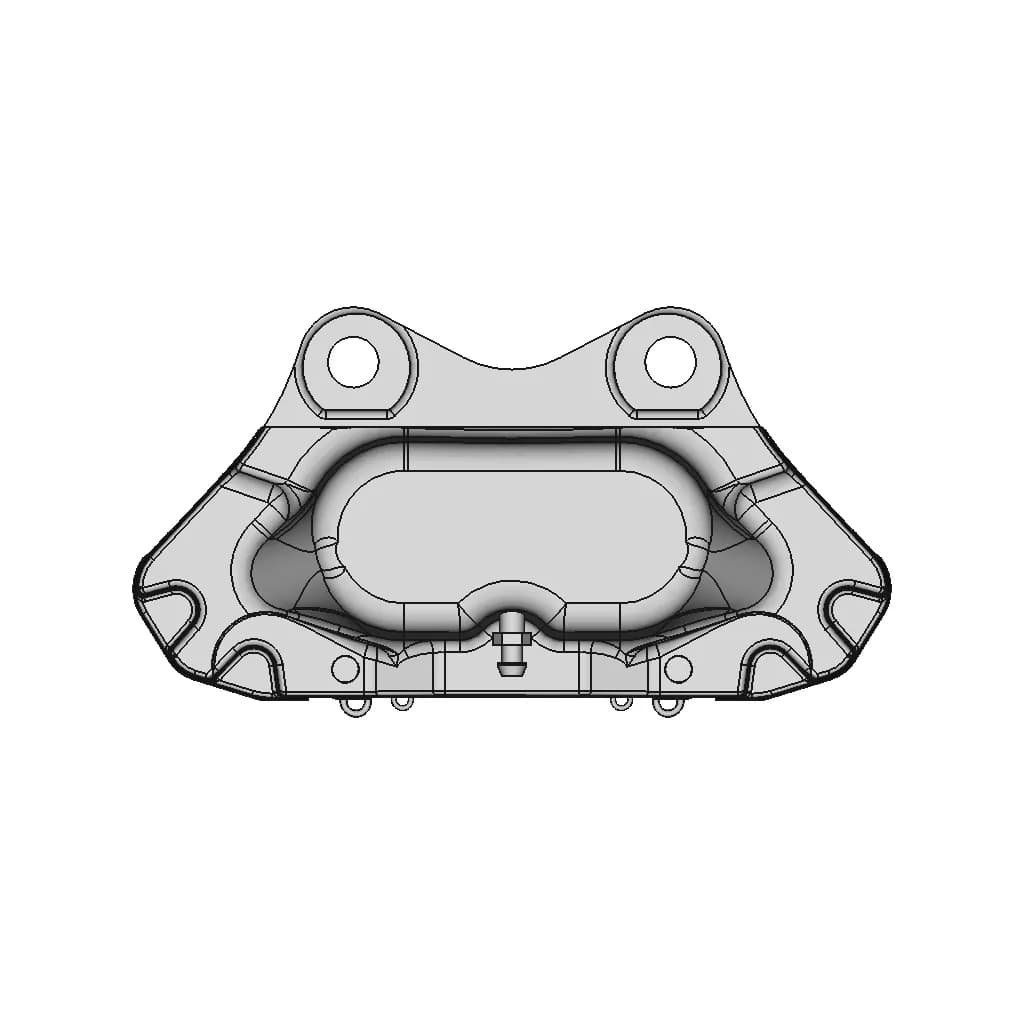 Volvo 240 4-Piston Front Brake Caliper | 3D Engineering Design File_270_0_degree_snapshot