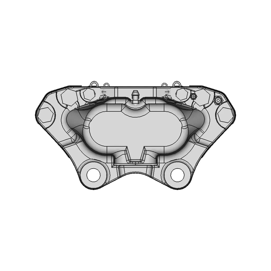 Volvo 240 4-Piston Front Brake Caliper | 3D Engineering Design File_90_0_degree_snapshot