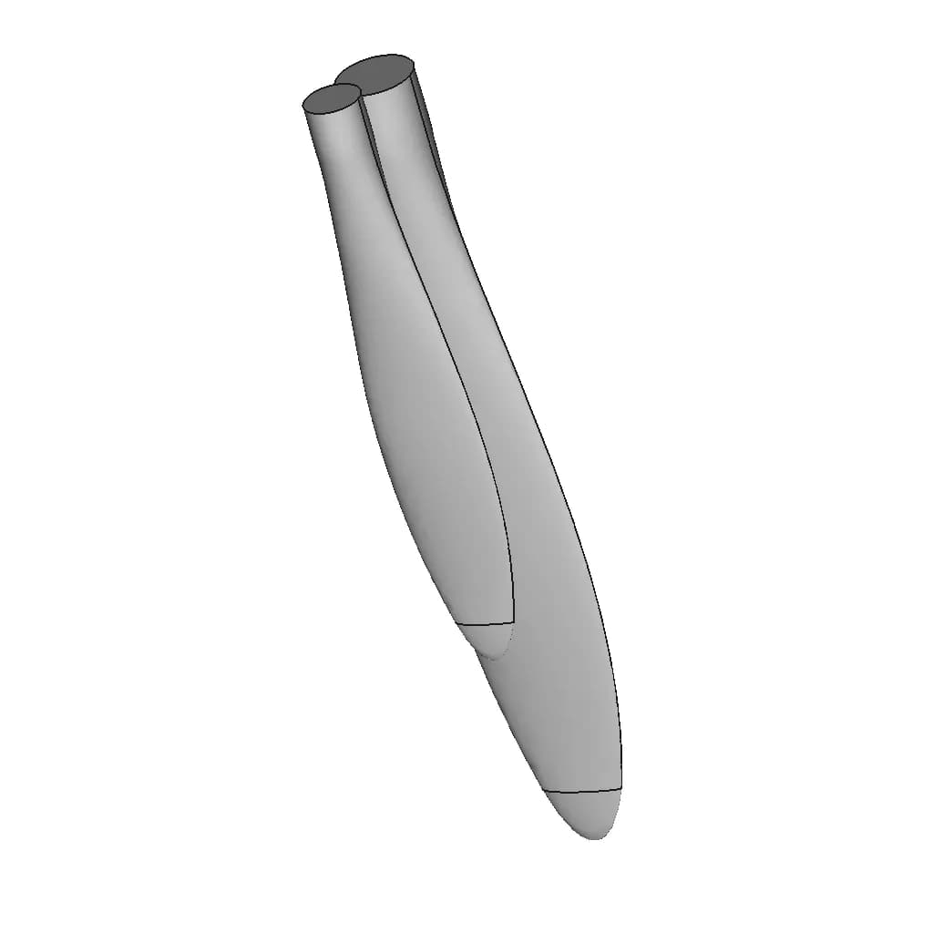 Air Screw For Scale Model Aircraft Lagg-3 - Downloadable CAD Representation_60_30_degree_snapshot