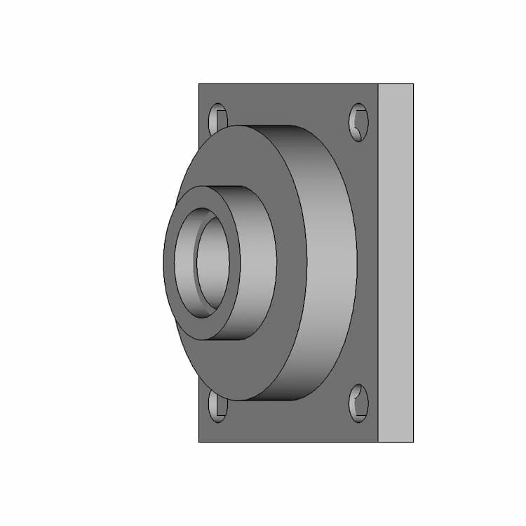 Square Shaft Holder | 3D Engineering Design File
