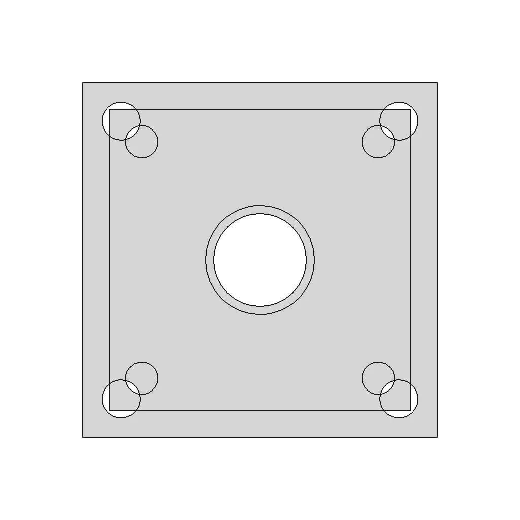 Square Shaft Holder | 3D Engineering Design File_0_270_degree_snapshot