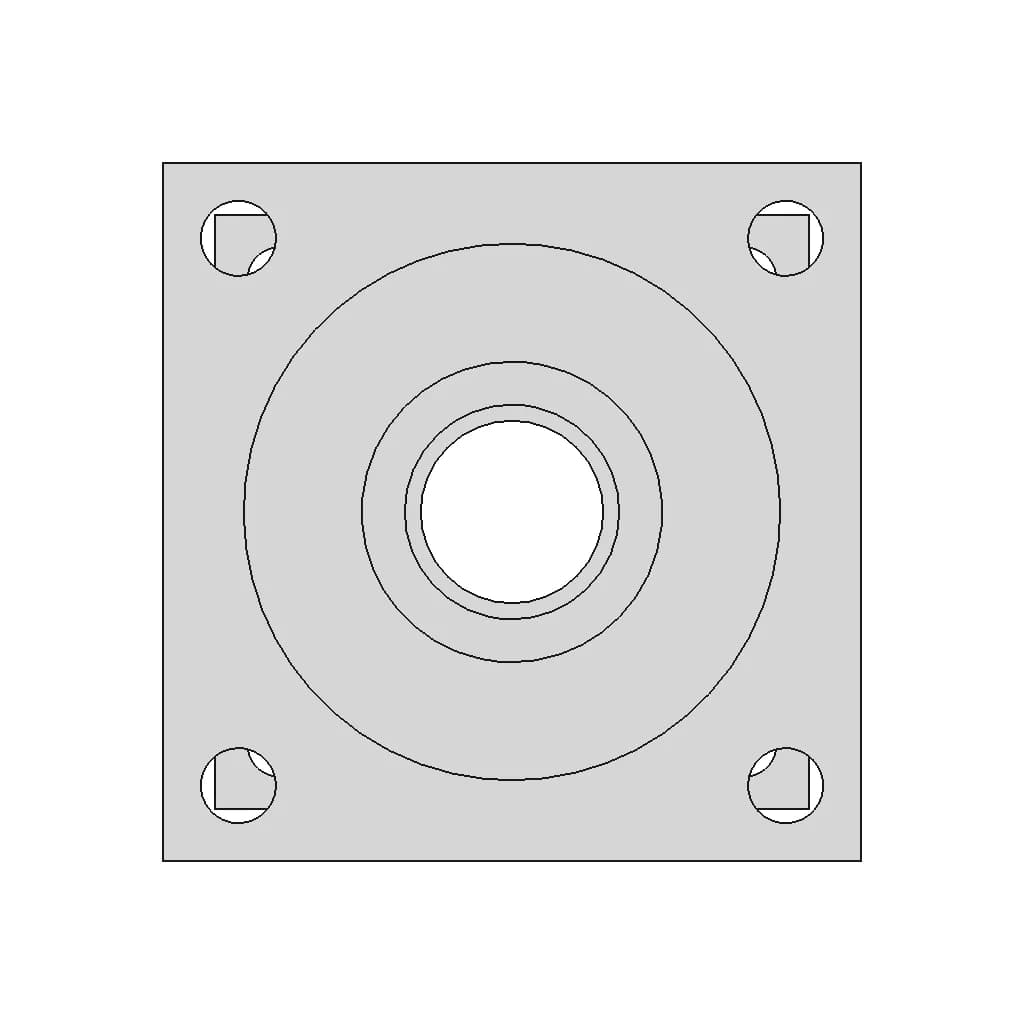 Square Shaft Holder | 3D Engineering Design File_0_90_degree_snapshot