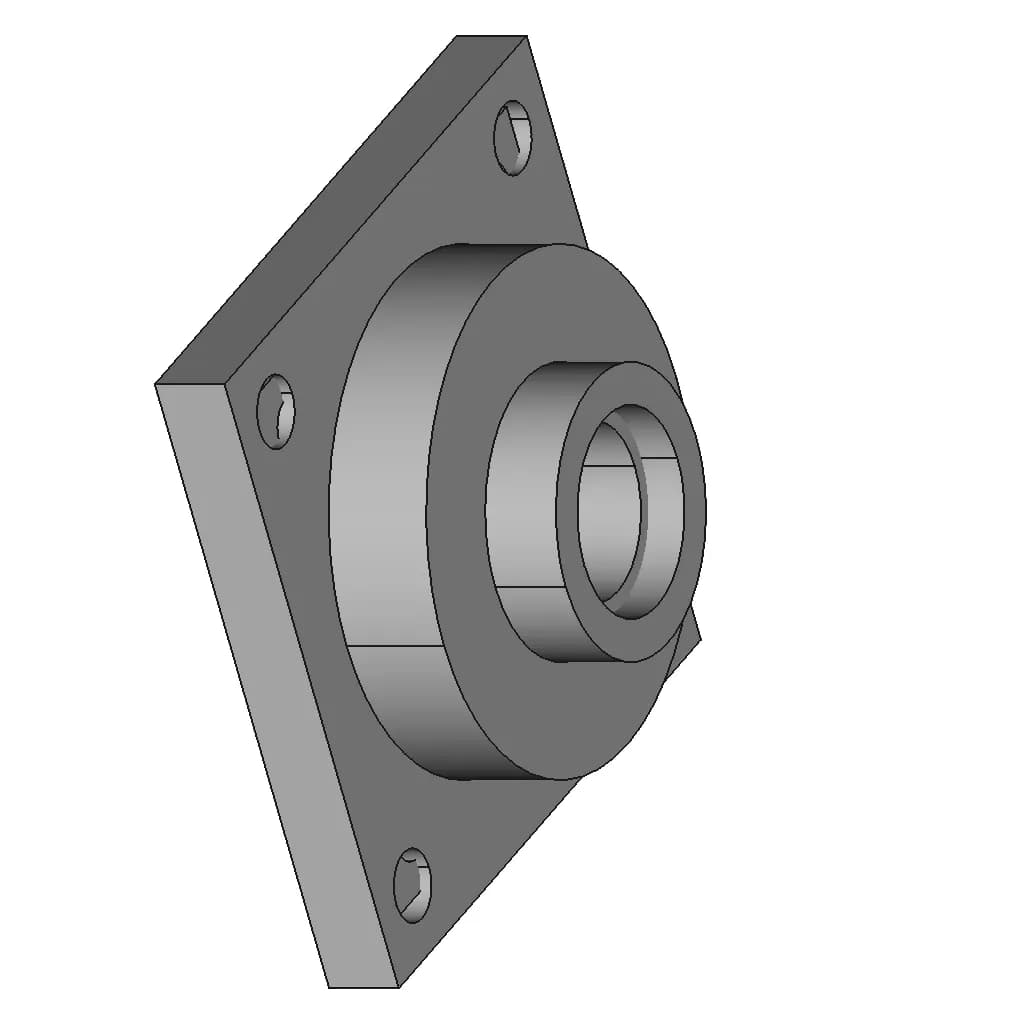 Square Shaft Holder | 3D Engineering Design File_60_30_degree_snapshot