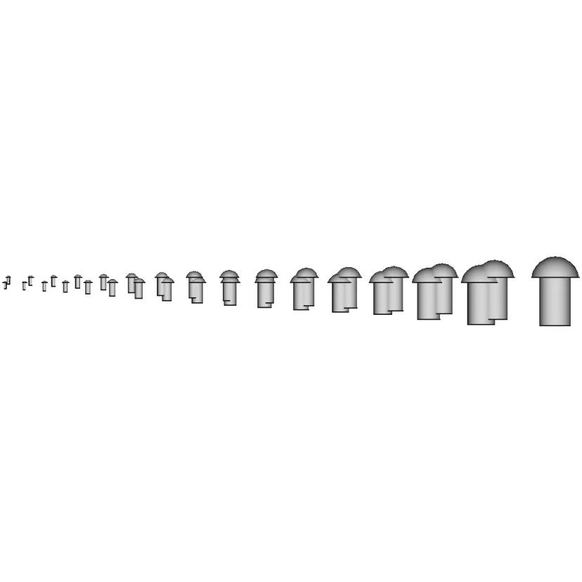Metric Rivets 3-36Mm | High-Quality CAD Model