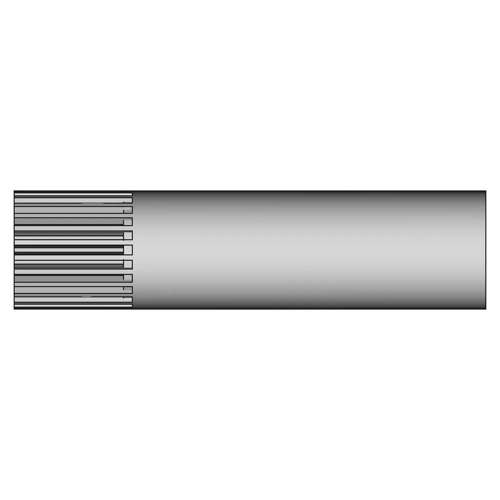 Gear Shaft M25 | 3D Engineering Design File_0_0_degree_snapshot