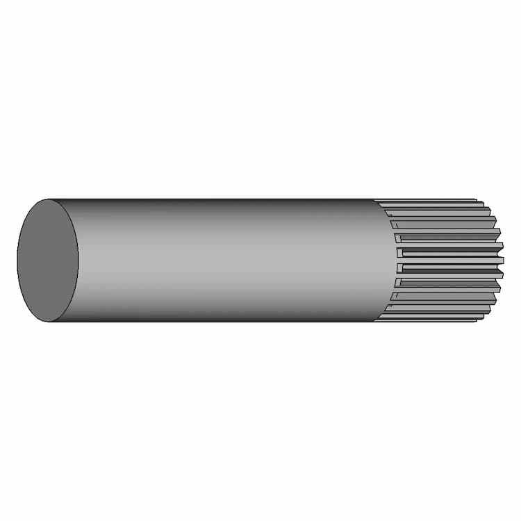 Gear Shaft M25 | 3D Engineering Design File