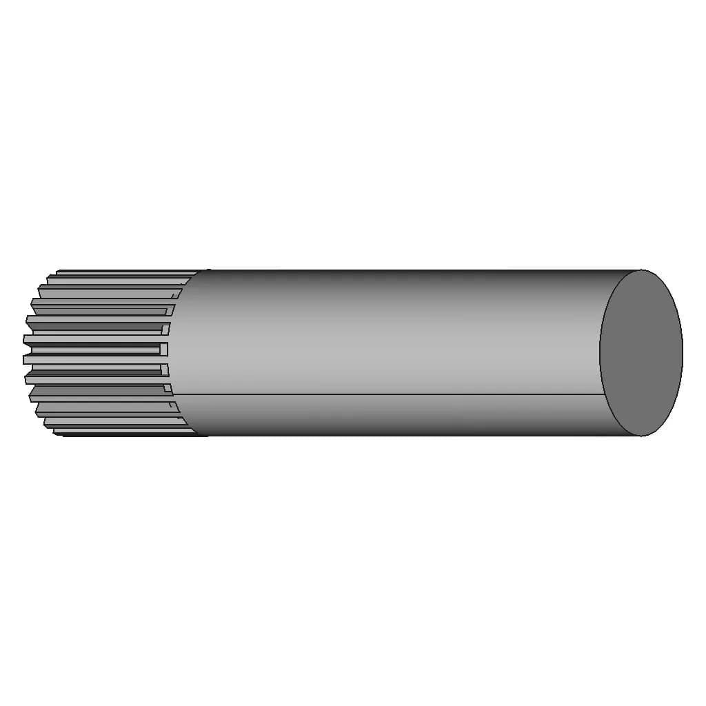 Gear Shaft M25 | 3D Engineering Design File_60_30_degree_snapshot