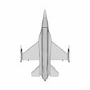 Lockheed Martin F-16 | High-Quality CAD Model_90_0_degree_snapshot