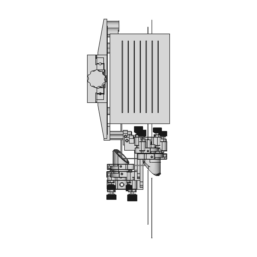 Rotary Table For Laser (Precise Adjustment, Using 45-Degree Reflective Mirrors) | High-Quality CAD Model_270_0_degree_snapshot