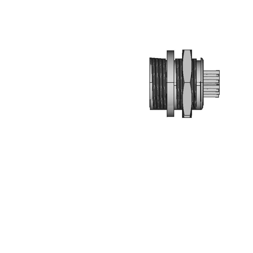 Gx16 Connector 7 Pins | 3D Engineering Design File
