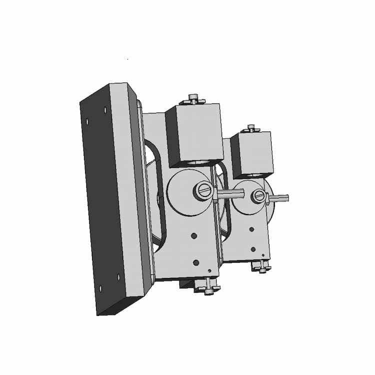 Double Piston Scotch Yoke Engine - Standard Mechanical Component