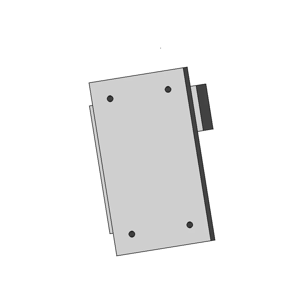 Double Piston Scotch Yoke Engine - Standard Mechanical Component_0_90_degree_snapshot