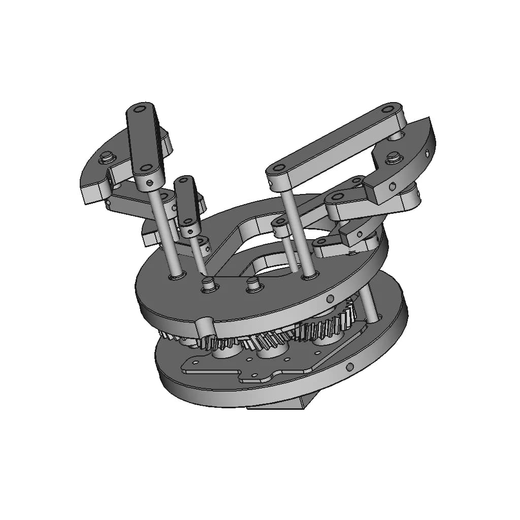 Parachute Releasing Mechanism For A Model Rocket - Standard Mechanical Component_60_30_degree_snapshot