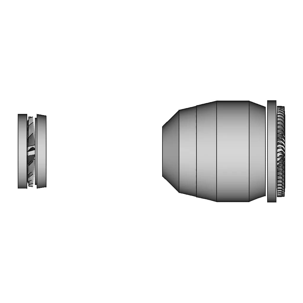 Parametric Design Of Gas Turbine | 3D Engineering Design File_0_0_degree_snapshot