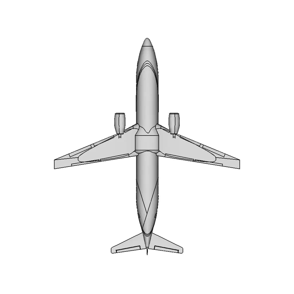 Boeing Business Jet 2 | 3D Engineering Design File_90_0_degree_snapshot