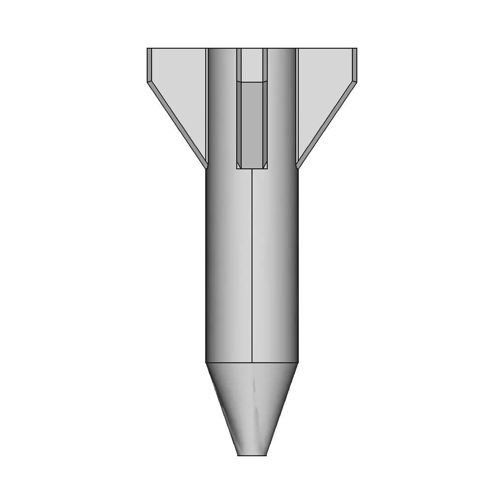 Test Rocket | 3D Engineering Design File_270_0_degree_snapshot