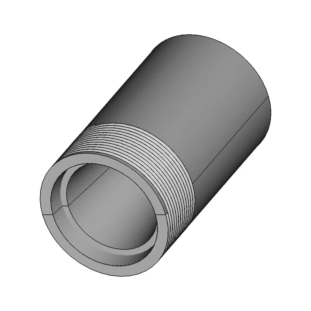 Convergent Nozzle With Circular Cross Section - Downloadable CAD Representation_60_30_degree_snapshot