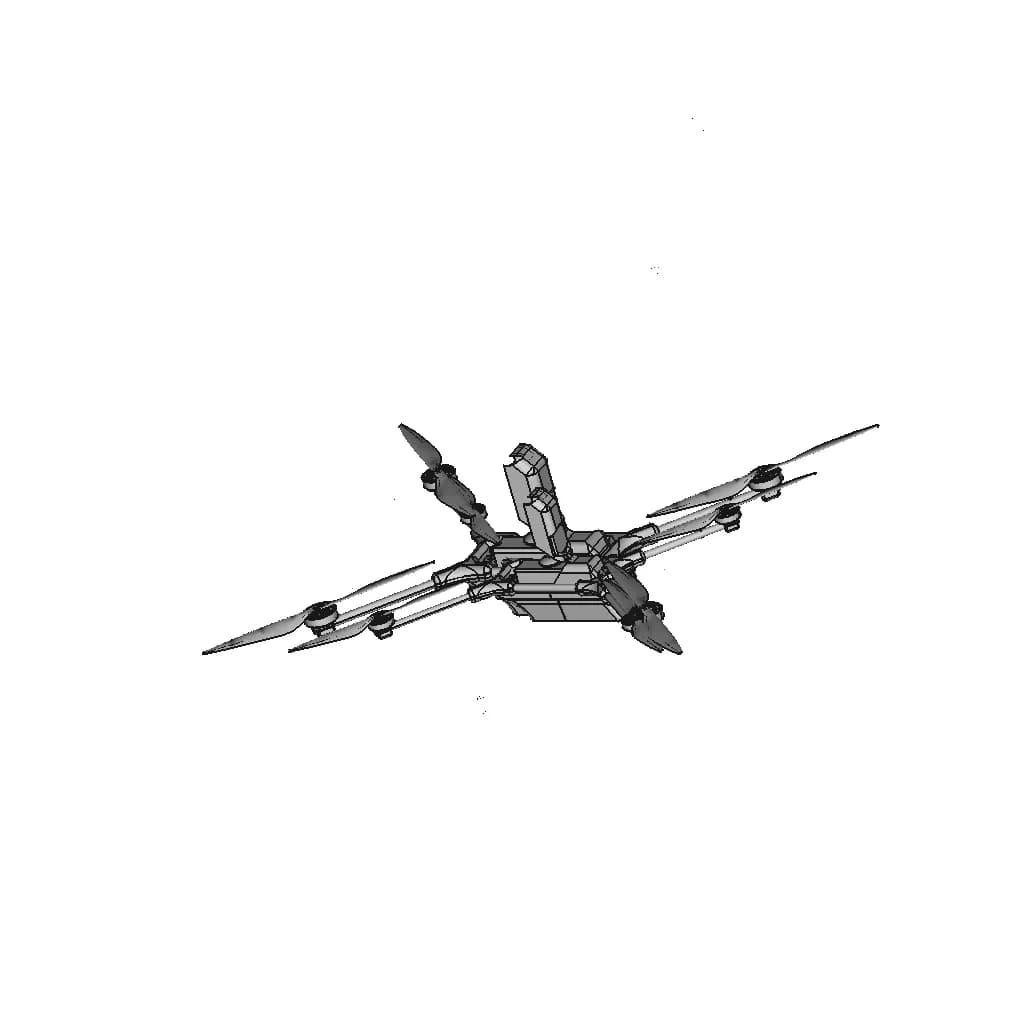 Quadcopter Drone (Pro 1) | 3D Engineering Design File_60_30_degree_snapshot