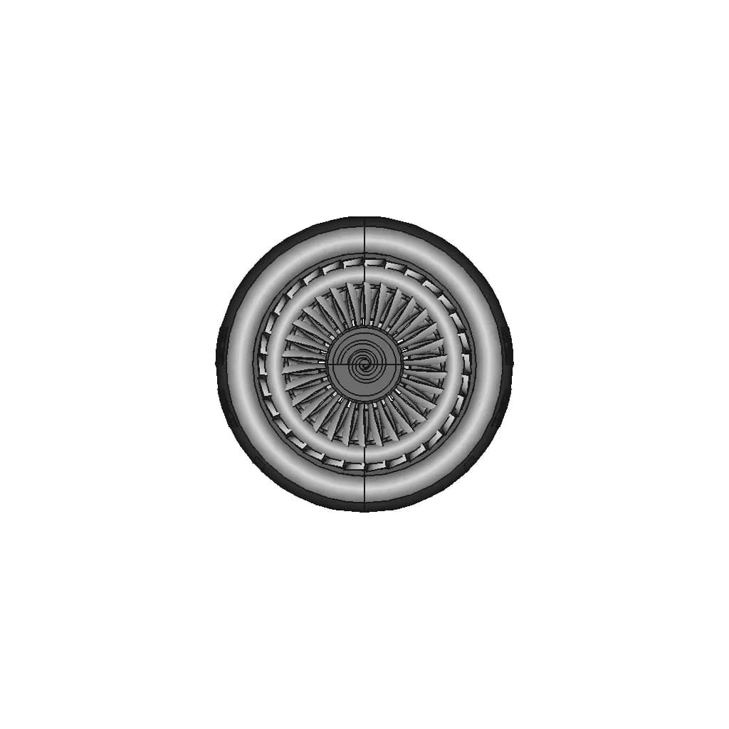 Jet Engine Turbine | High-Quality CAD Model_0_270_degree_snapshot