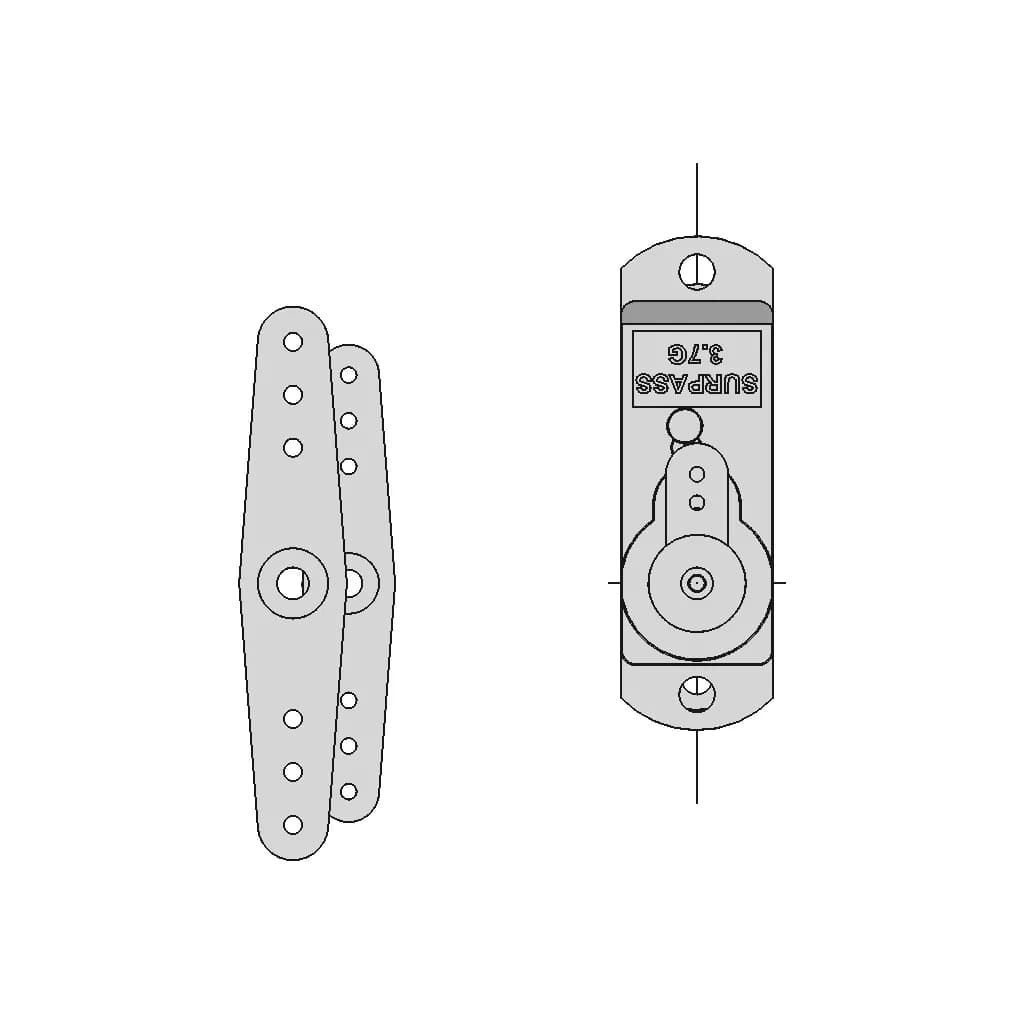 Surpass Hobby 3.7G Servo | 3D Engineering Design File_0_0_degree_snapshot