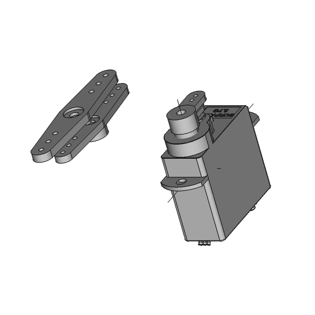 Surpass Hobby 3.7G Servo | 3D Engineering Design File_60_30_degree_snapshot