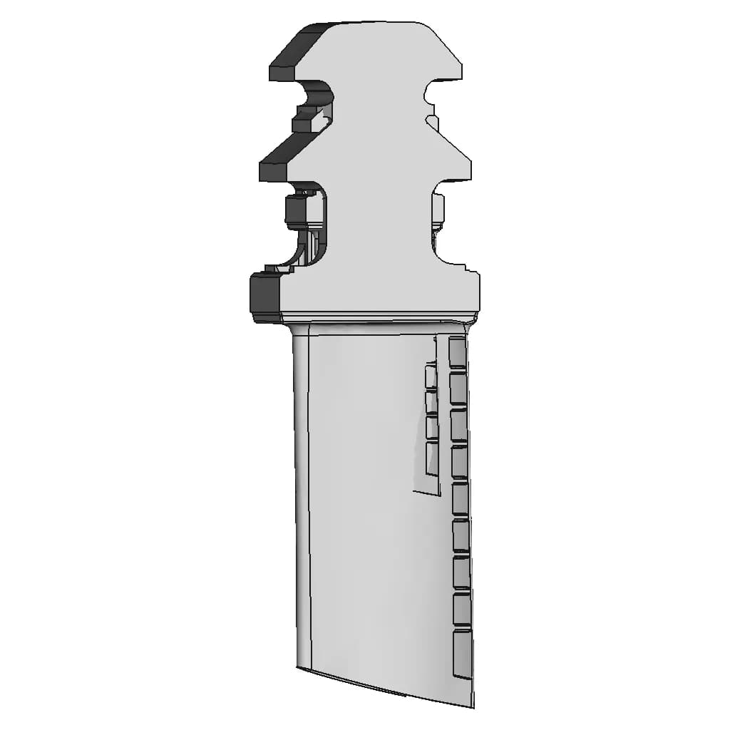 Turbine Blade - Standard Mechanical Component_270_0_degree_snapshot