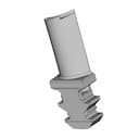 Turbine Blade - Standard Mechanical Component_60_30_degree_snapshot