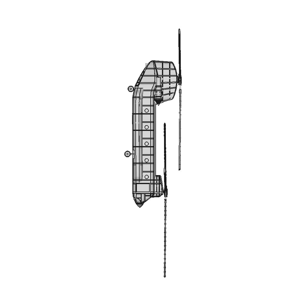 Ch-47 Shinook Helicopter Solid Assembly Model - Downloadable CAD Representation_0_270_degree_snapshot